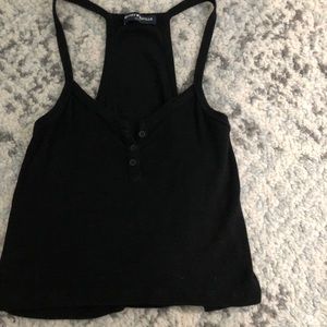 Black tank top